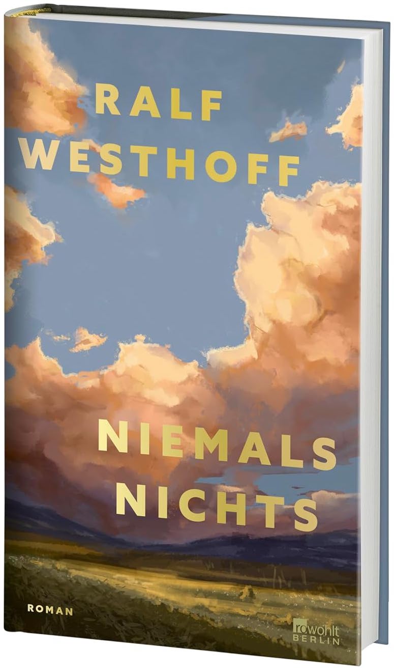 Der Roman - Niemals nichts - das Buchcover in Buchform